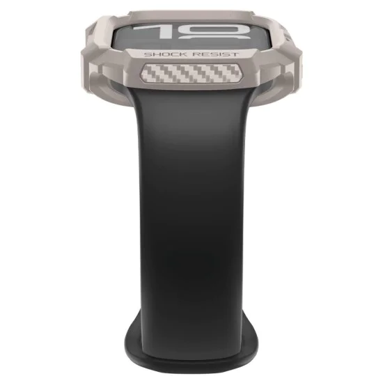 Калъф за Apple Watch 10 / Watch 11 42mm – Spigen Rugged Armor V2 – Пясъчен