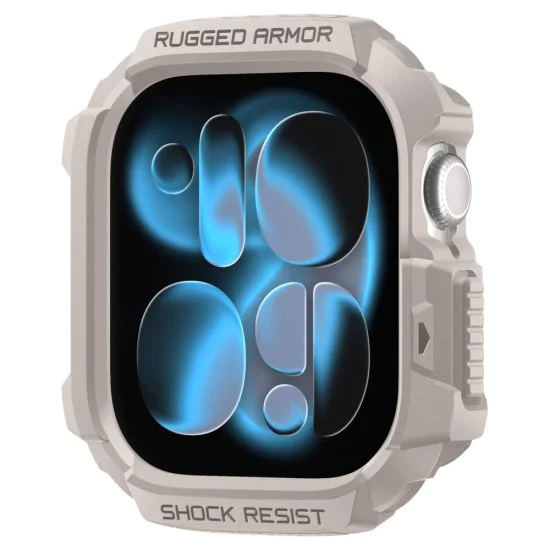 Калъф за Apple Watch 10 / Watch 11 42mm – Spigen Rugged Armor V2 – Пясъчен