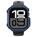 Калъф за Apple Watch 10 / Watch 11 42mm – Spigen Rugged Armor V2 – Тъмносин