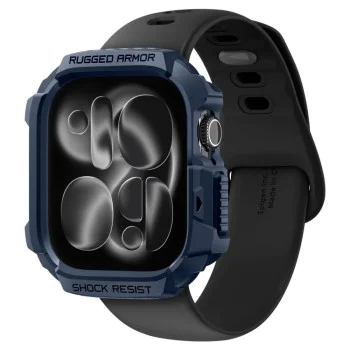 Калъф за Apple Watch 10 / Watch 11 42mm – Spigen Rugged Armor V2 – Тъмносин
