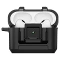 Калъф за Apple AirPods Pro 3 – Spigen Lock Fit – Матово черен