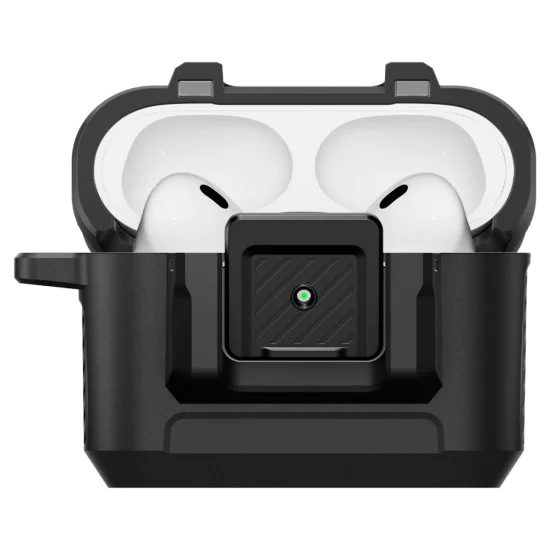 Калъф за Apple AirPods Pro 3 – Spigen Lock Fit – Матово черен