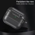 Калъф за AirPods 4 - CarbonFiber - черен