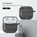 Калъф за AirPods 4 - CarbonFiber - черен