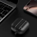 Калъф за AirPods 4 - CarbonFiber - черен
