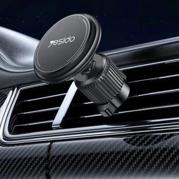 Стойка за въздуховод – Yesido C252 – магнитна, 360°, barb lock, широко съвместима – Черна