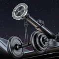 Стойка за автомобил – Yesido C179 – табло/стъкло, магнитен Star Ring дизайн, 360°, цинкова сплав – Черна