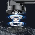 Стойка за автомобил – Yesido C179 – табло/стъкло, магнитен Star Ring дизайн, 360°, цинкова сплав – Черна