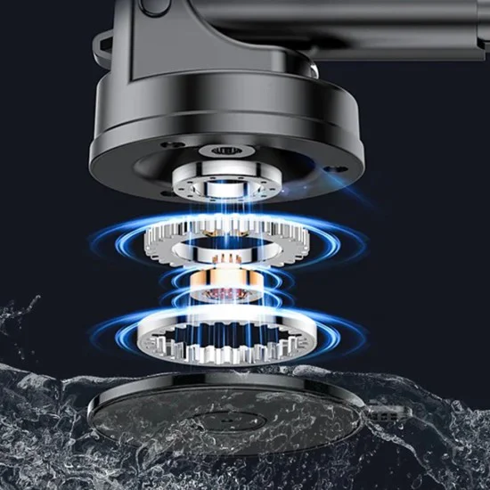 Стойка за автомобил – Yesido C179 – табло/стъкло, магнитен Star Ring дизайн, 360°, цинкова сплав – Черна