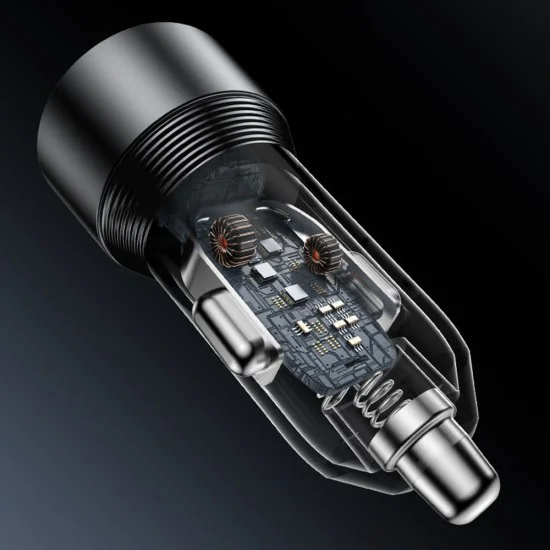 Автомобилно зарядно – Yesido Y64 – USB-A + Type-C, 50W, fast charge, multi-protection – Черно