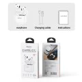 Безжични слушалки – Yesido Wireless Earbuds (TWS32) – ANC, микрофон, Bluetooth 5.4, полу-в ухо дизайн, 300mAh – Бели