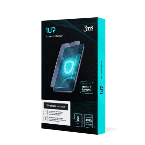 Протектор за iPhone 17 Air - 3mk - 1UP протектор за екран (3 броя) - Прозрачен