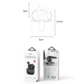 Безжични слушалки – Yesido Wireless Earbuds (TWS22) – Микрофон, Bluetooth V5.3, LED дисплей, тъч контрол, полу-в ухо, 400mAh – Черни
