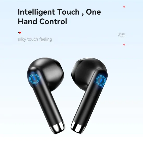 Безжични слушалки – Yesido Wireless Earbuds (TWS22) – Микрофон, Bluetooth V5.3, LED дисплей, тъч контрол, полу-в ухо, 400mAh – Черни