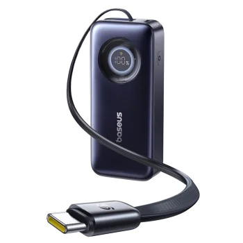 Външна батерия Baseus Enercore CR11 (E0027H00) - вграден Type-C кабел, 20.000mAh, 67W - Черна