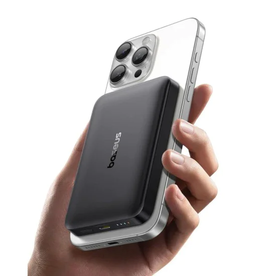Външна батерия Baseus EnerFill FM12 (E0028500) - Magnetic, Qi2 технология, 10.000mAh, 22.5W - Черна