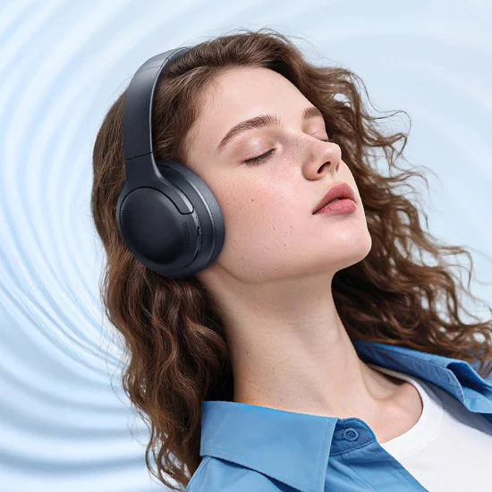 Безжични слушалки Baseus BH1 Lite (A0203C00) - On-Ear, Bluetooth V6.0, AI ENC технология - Черни