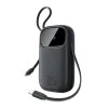 Външна батерия Baseus EnerFill FC31 (P10082106123-00) - USB, Type-C, с кабел, 22.5W, 10000mAh - Черна