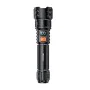 Фенер Yesido TC10 - Telescopic Zoom, White Laser LED, 5 режима, презареждаем, Digital Display, 4W, 800mAh - Черен