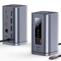 Докинг станция Baseus Spacemate Series 11in1 (B0112701) - троен 4K дисплей, 10Gbps, PD100W - Сива