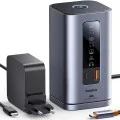 Докинг станция Baseus Spacemate Series 11in1 (B0112701) - троен 4K дисплей, 10Gbps, PD100W - Сива