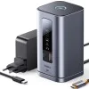 Докинг станция Baseus Spacemate Series 11in1 (B0112701) - троен 4K дисплей, 10Gbps, PD100W - Сива