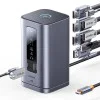 Докинг станция Baseus Spacemate Series 11in1 (B0112701) - троен 4K дисплей, 10Gbps, PD100W - Сива