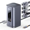 Докинг станция Baseus Spacemate Series 11in1 (B0112701) - троен 4K дисплей, 10Gbps, PD100W - Сива