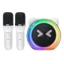 Безжична караоке колонка Yesido YSW36 - с 2 микрофона 300mAh, Bluetooth 5.3, TF Card, USB, AUX, 1200mAh, 5W - Бяла