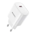 Зарядно устройство за стена Yesido YC01E - Type-C, Fast Charge, PD20W, Intelligent Output - Бяло