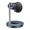 Стойка за безжично зареждане 3in1 Yesido DS40 - за Phone, Earphone, Watch с Touch Switch, Fan, Qi2.2, 25W, Type-C Cable - Черна