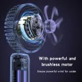Мини ръчен вентилатор Yesido YF10 - Power Bank, сгъваем, 3 нива на скорост, стойка за телефон, 4000mAh, Type-C - Черен