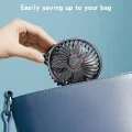 Мини ръчен вентилатор Yesido YF10 - Power Bank, сгъваем, 3 нива на скорост, стойка за телефон, 4000mAh, Type-C - Черен