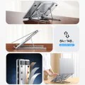 Стойка за лаптоп Yesido LP07 - Stable & Secure Design, 7-Level Height Adjustment, Aluminum Alloy, за 13-20 лаптопи - Сребриста