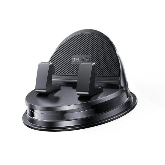 Стойка за кола Yesido C268 - за табло, 360° Base, Automatic Clamping, за 4–8 inch телефони, Waterproof, 3M Adhesive - Черна