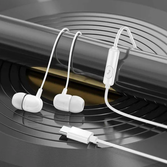 Слушалки – Borofone (BM77 Delicious) – Type-C, микрофон, Hi-Fi, 1.2m – Черен