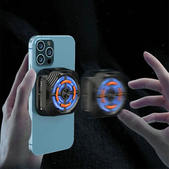Охладител за телефон – Borofone (BG15) – магнитен, 5000RPM, LED – Черен