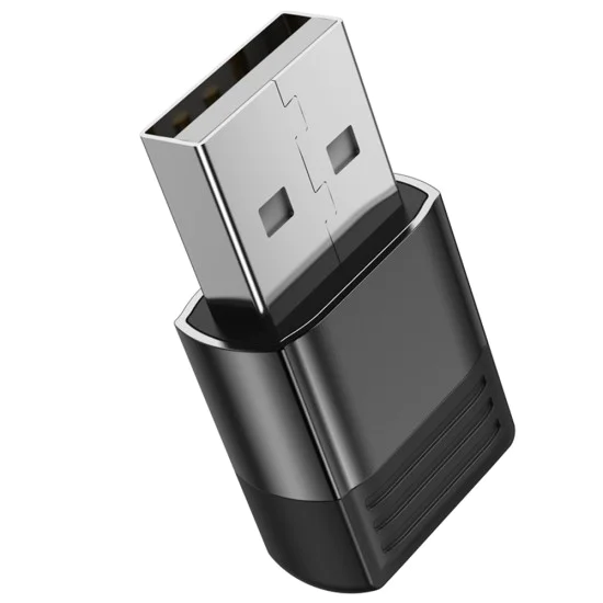 Адаптер – Borofone (BV18) – USB2.0 към Type-C (OTG), Fast Charge – Черен