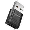 Адаптер – Borofone (BV18) – USB2.0 към Type-C (OTG), Fast Charge – Черен