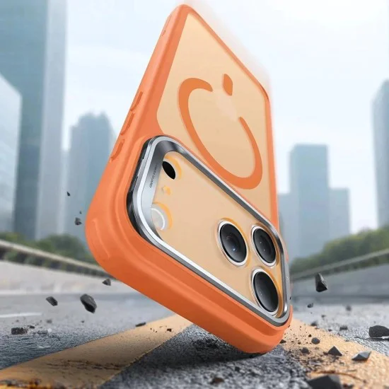 Калъф за iPhone 17 Pro - ESR Classic Hybrid HaloLock Kickstand - Матов оранжев