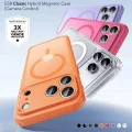 Калъф за iPhone 17 Pro – ESR Classic Hybrid HaloLock – с MagSafe – Матиран оранжев