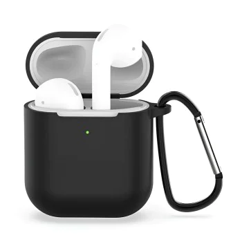 Калъф за Apple AirPods 1 / AirPods 2 – Techsuit Silicone Case – Черен
