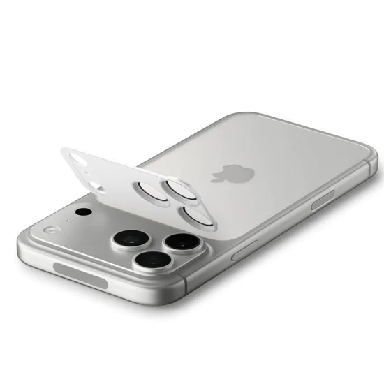 Протектор за камера за iPhone 17 Pro - Spigen Optik.tR EZ Fit Pro XL - Сребрист