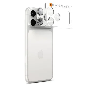 Протектор за камера за iPhone 17 Pro - Spigen Optik.tR EZ Fit Pro XL - Сребрист