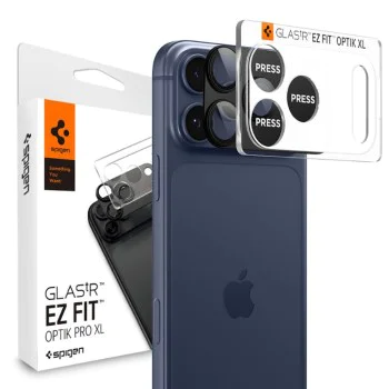 Протектор за камера за iPhone 17 Pro - Spigen Optik.tR EZ Fit Pro XL - Черен