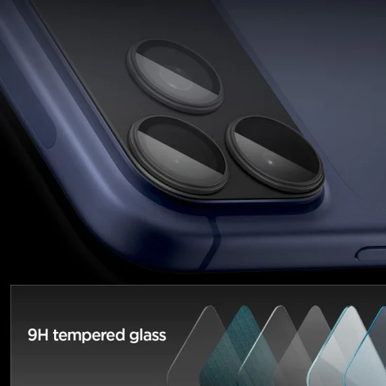 Протектор за камера за iPhone 17 Pro Max - Spigen Optik.tR EZ Fit Pro XL - Черен