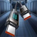 Кабел за данни – Mcdodo (CA-3610) – Type-C → Type-C, 100W, цифров дисплей, Auto Power Off, прозрачен дизайн, 1.2m – Черен