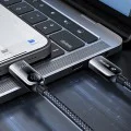 Кабел за данни – Mcdodo (CA-4780) – Type-C → Type-C, PD60W, вграден LED дисплей, ABS + найлон, 1.2m – Черен