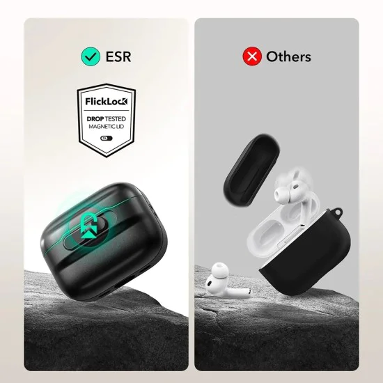 Калъф за AirPods Pro 3 – ESR Pulse Magnetic FlickLock – Тъмносин