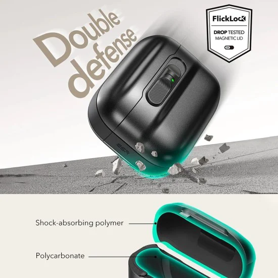 Калъф за Apple AirPods Pro 3 - ESR Pulse Magnetic FlickLock - Черен